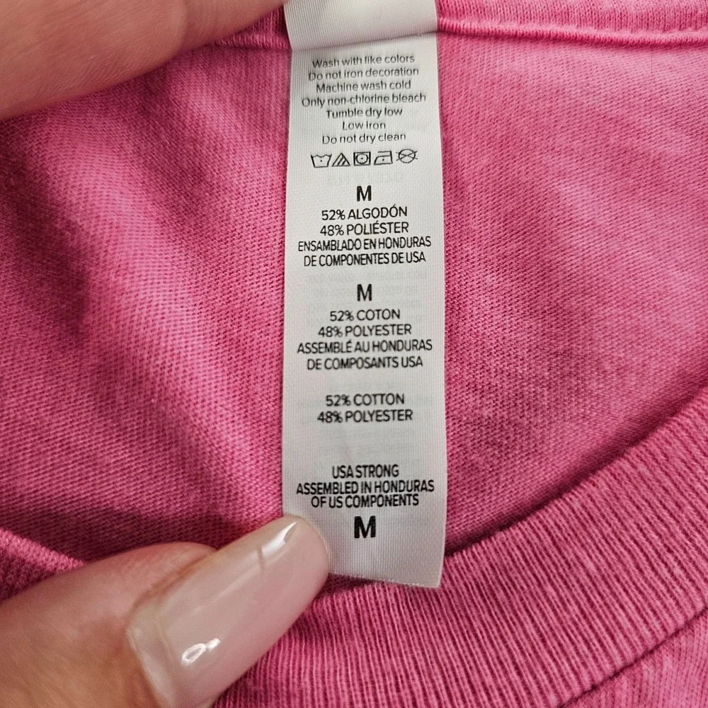 Pink Breast Cancer Awareness Graphic T Shirt Ed Morse Drive For A Cause Medium - Picture 11 of 11